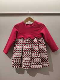 Czerwona sukienka dla dziewczynki Mayoral, 86cm