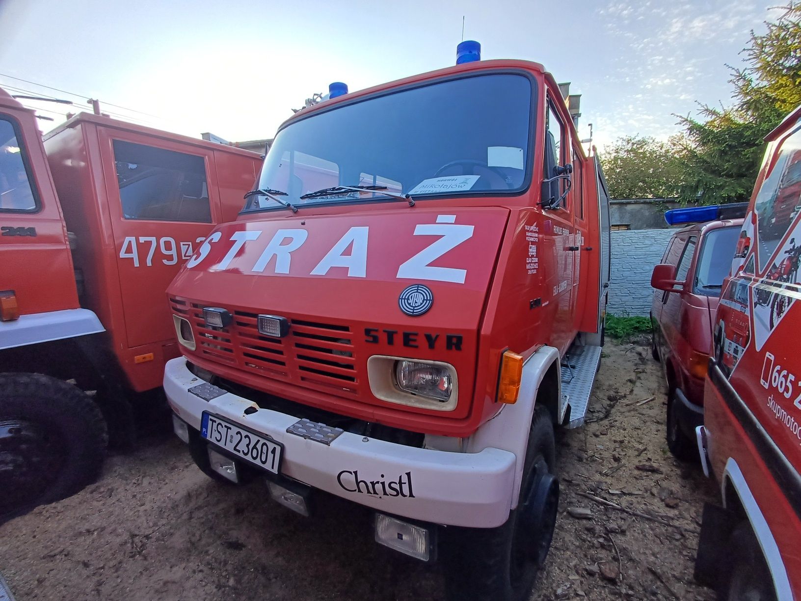 Steyr 690 strażacki 4x4 reduktor pożarniczy 7 osób zadbany.Moc silnika