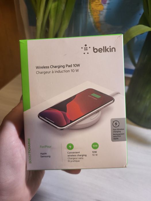 Беспроводное зарядное устройство Belkin Pad Wireless Charging Qi, 10W,