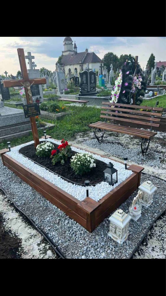 Дерев’яний надмогильник,обрамівка,надгробок,лавка на цвинтар