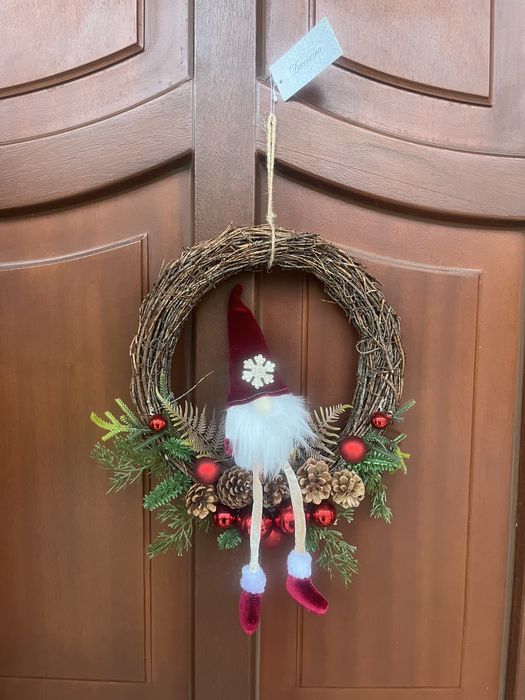 Wianek świąteczny ozdoba świąteczna 33 cm