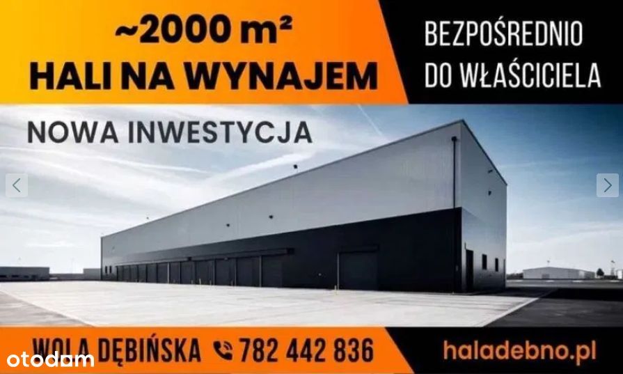 Hala magazynowo-produkcyjna z biurem. Magazyn hala
