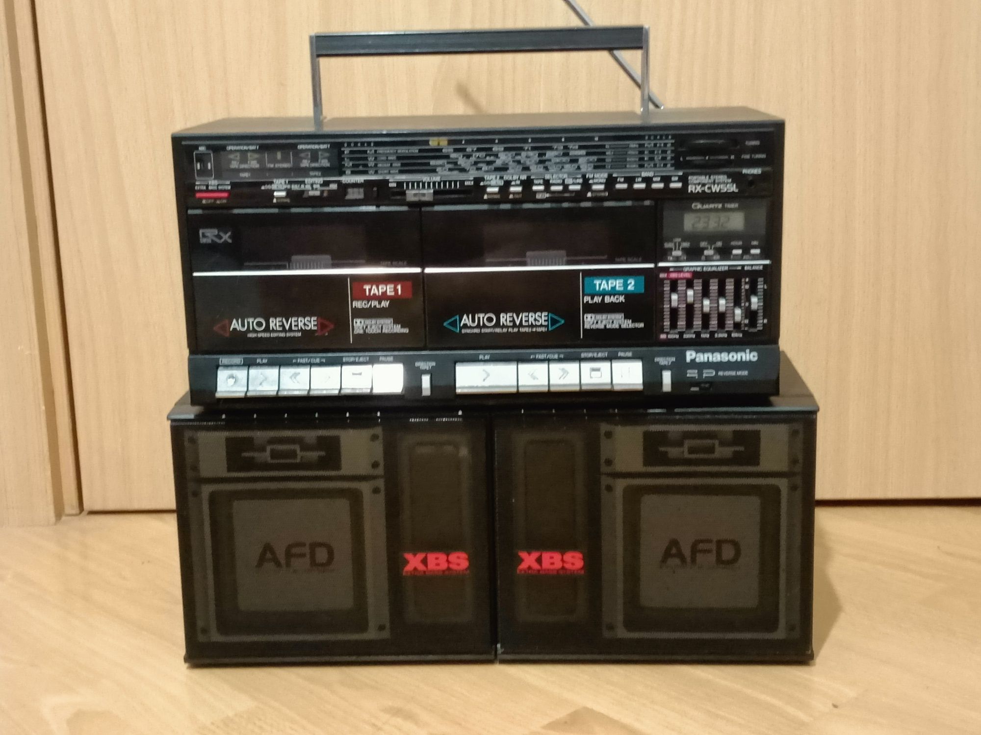 SPRAWNY Radiomagnetofon Panasonic RX-CW55L
