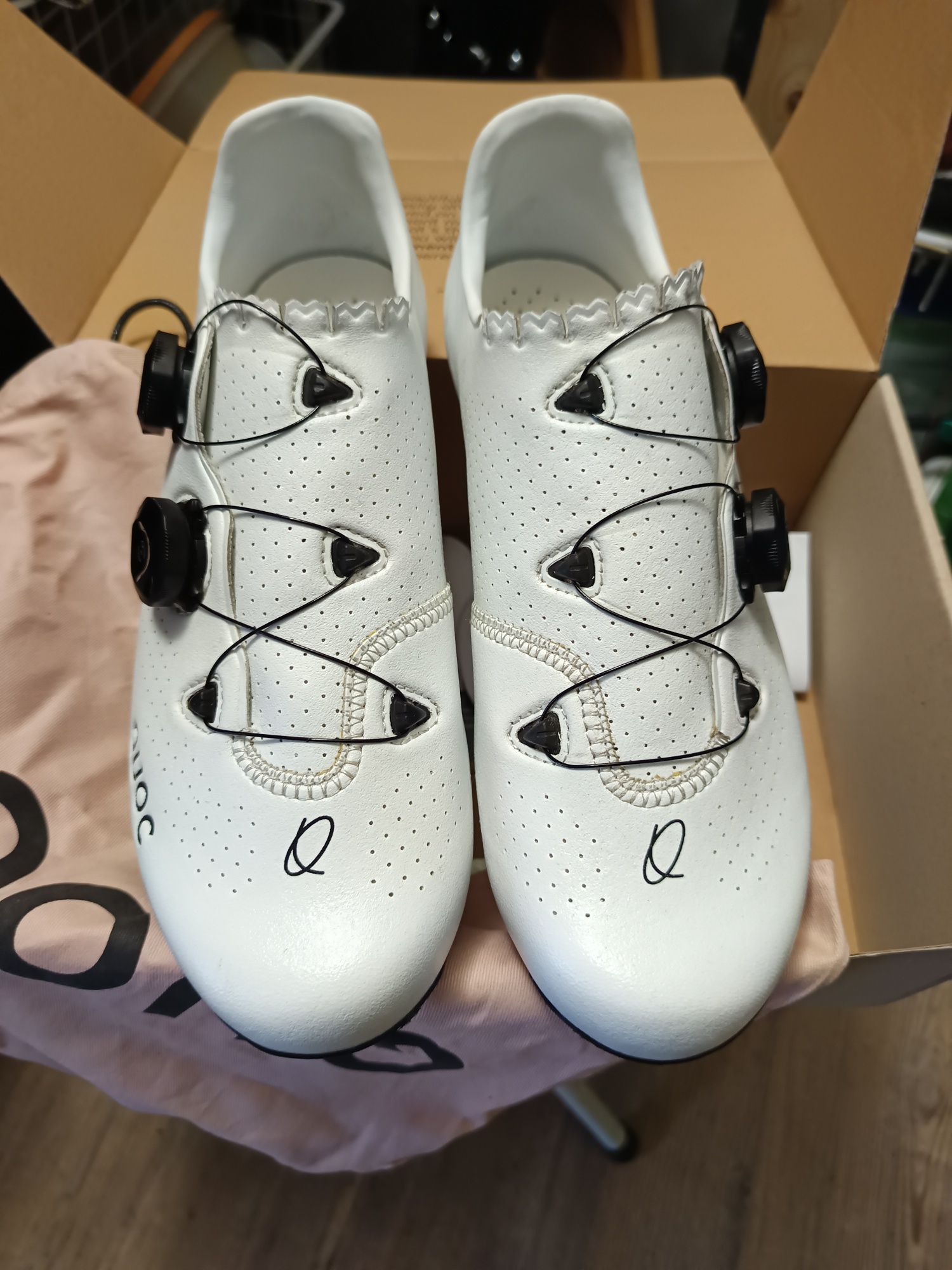 Sapatos ciclismo Quoc como novos