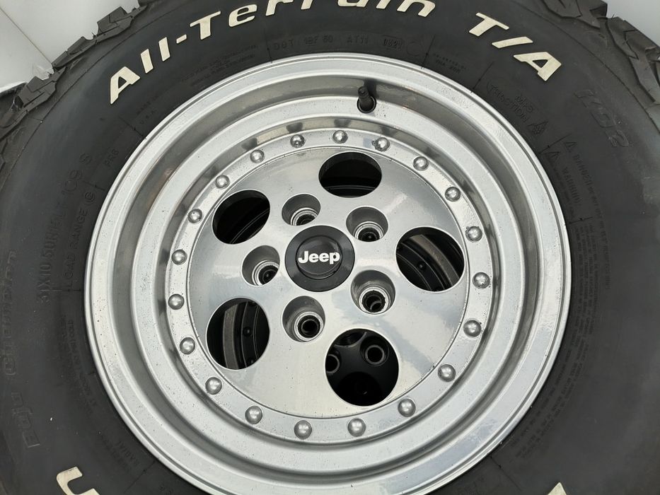 Oryginalne Felgi Usa z rantem 15 x8 Jeep Wrangler CJ YJ TJ Cherokee Xj