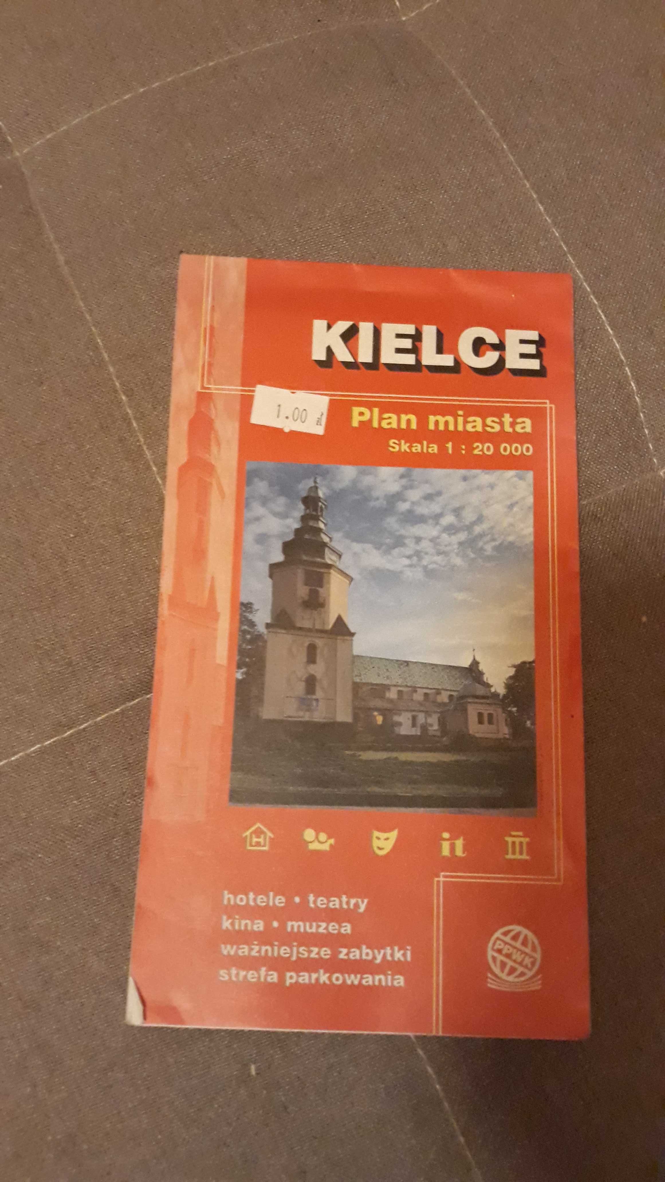 Mapa Kielc, około 2009 r.