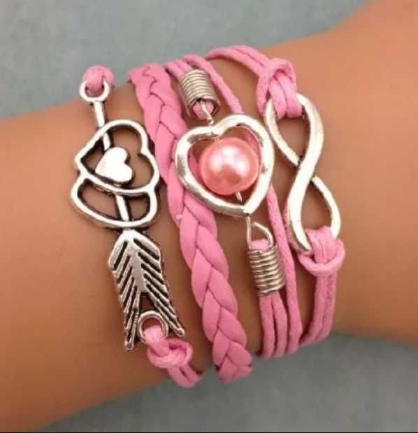 Conjunto de 4 pulseiras de amizade novas