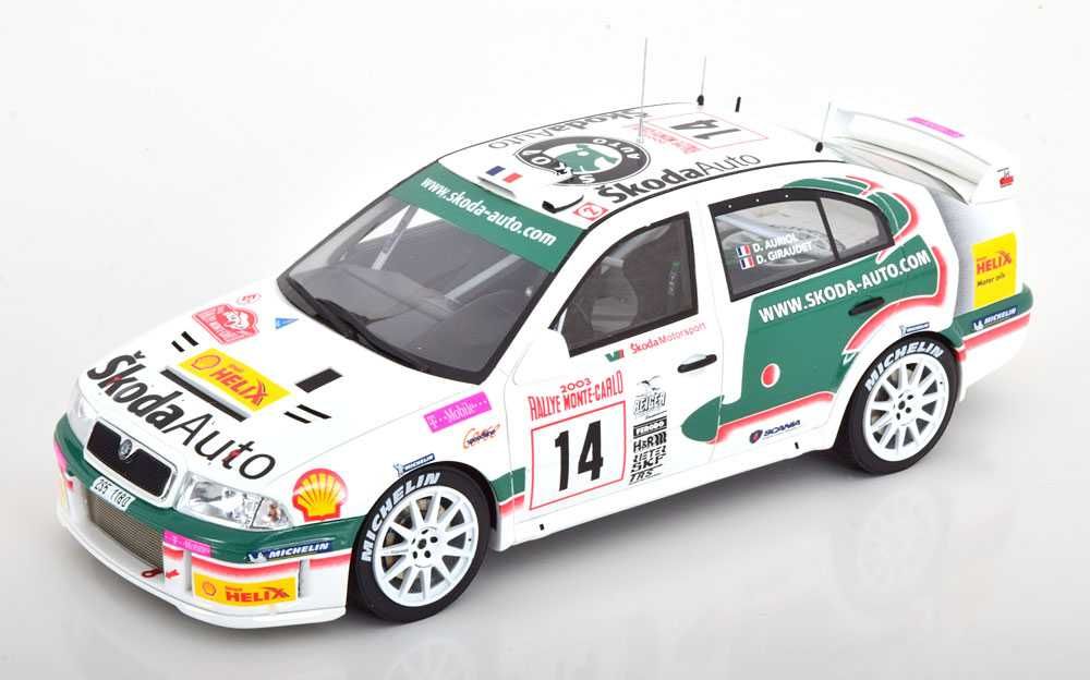 1:18 Otto Skoda Octavia WRC #14 Monte Carlo 2003 D.Auriol/D.Giraudet