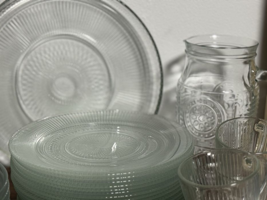 Сервіз LUMINARC "Louison” clear,  76 предметів. Bormioli Rocco.