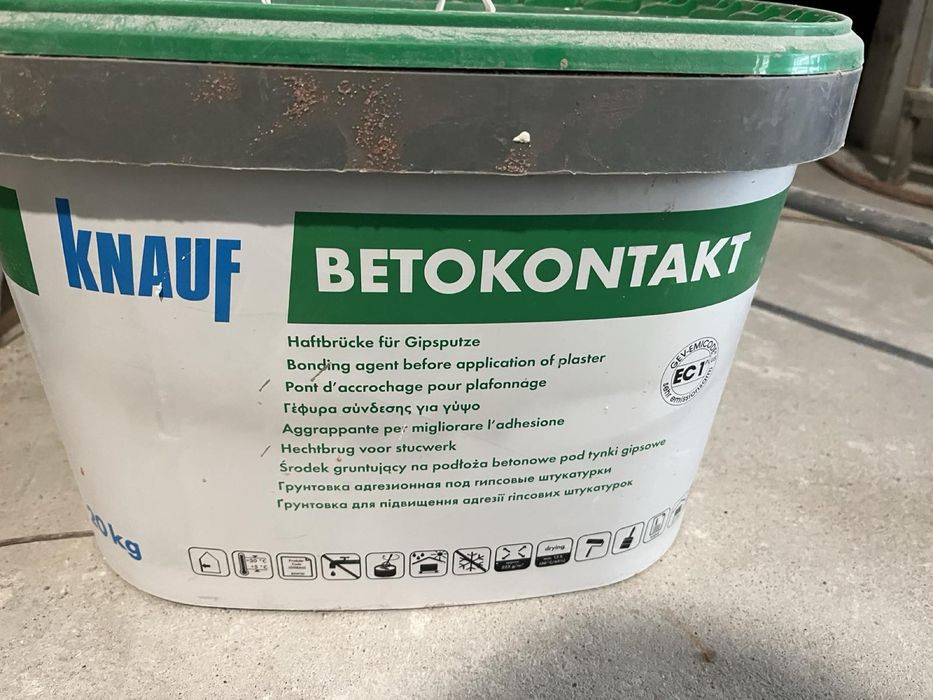 Knauf mp 75, knauf betokontakt, knauf Grundiermittel