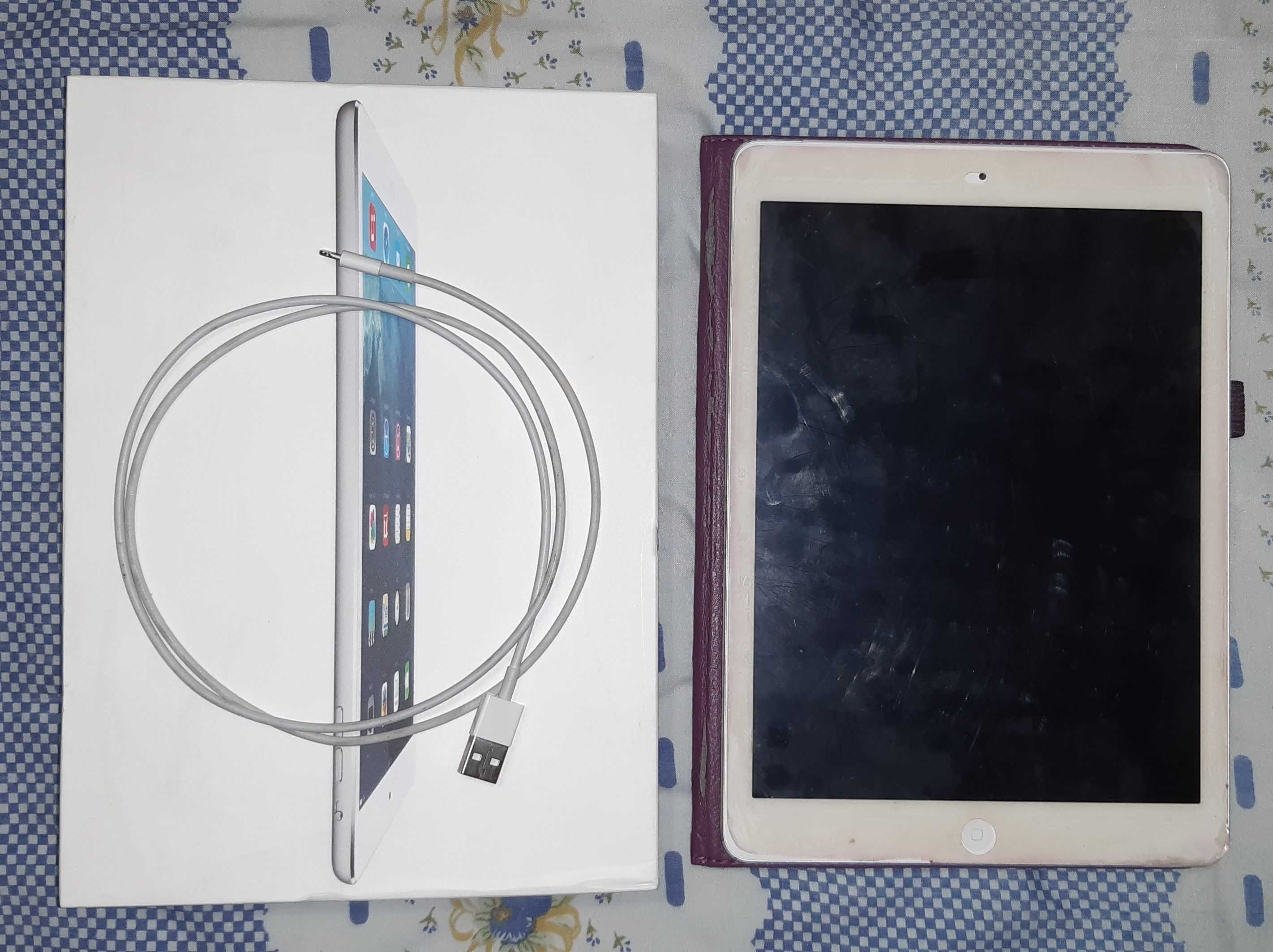 Продаю планшет Apple iPad Air Wi-Fi+Cellular 4G 64GB White A1475 Б/У