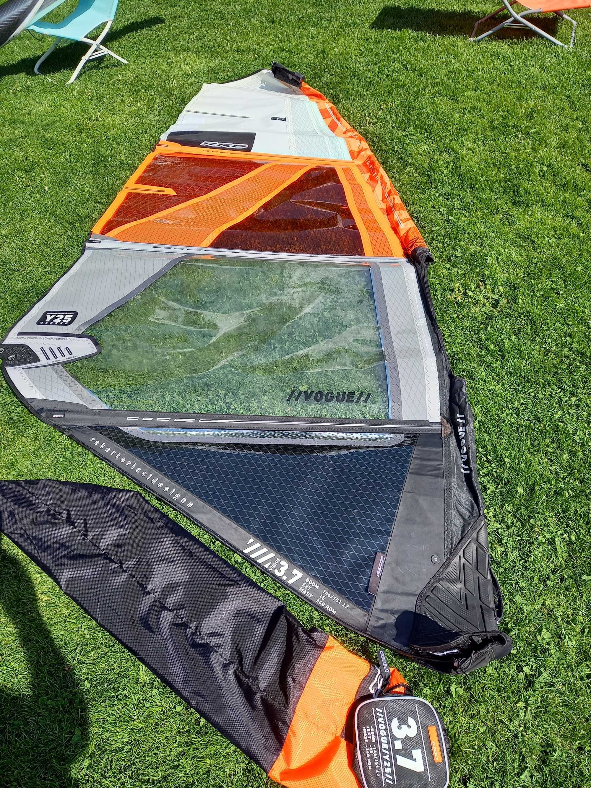 Windsurfing żagiel RRD Vogue Y25 3.7 z 2020r.