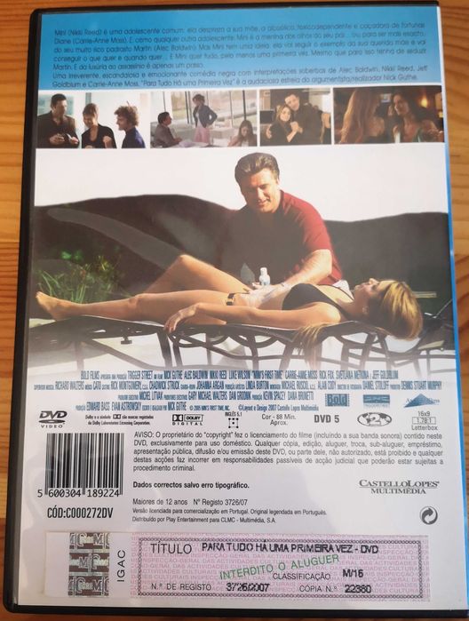 DVD "Para Tudo Há Uma Primeira Vez"