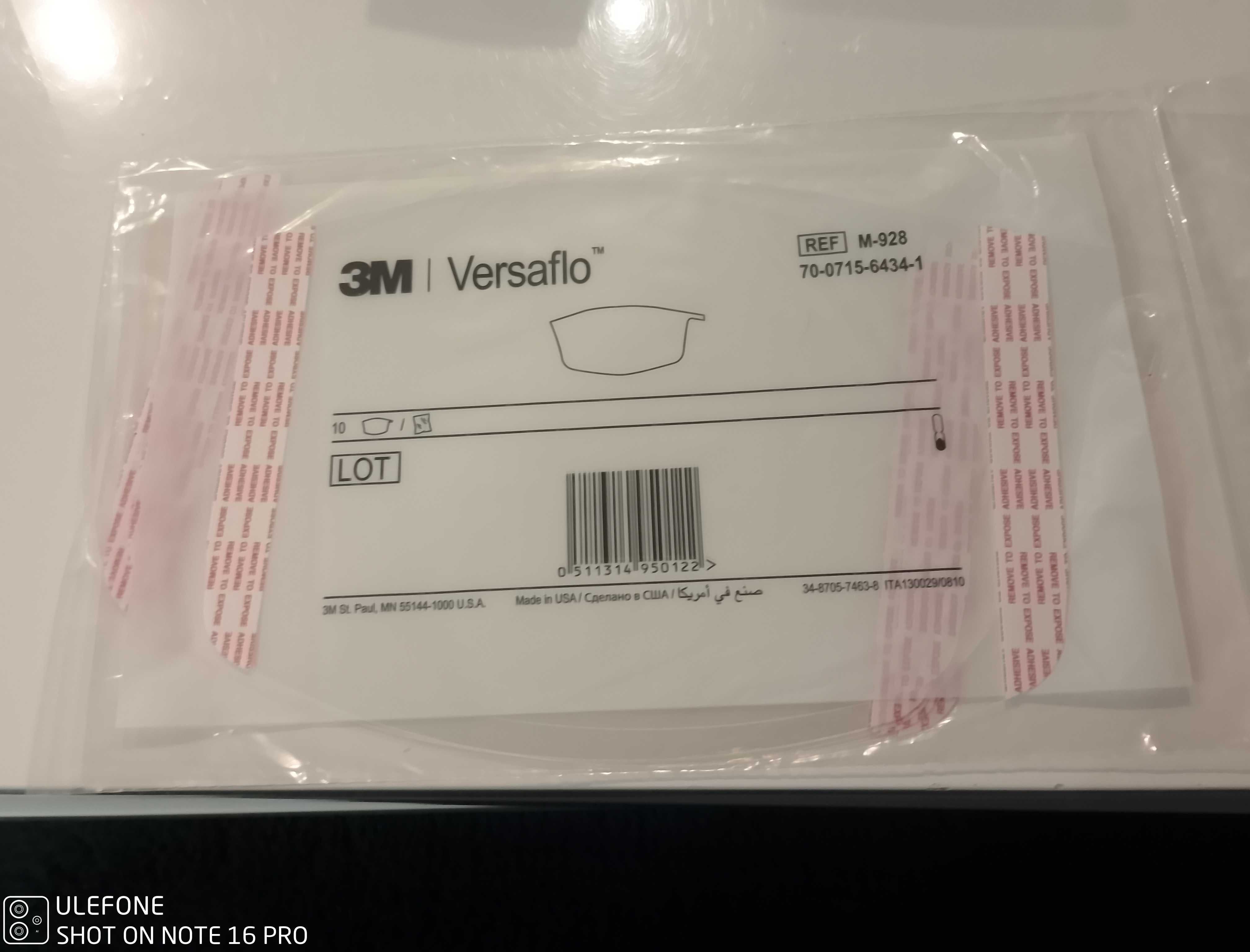 3M versaflo m-928, folie ochronne.