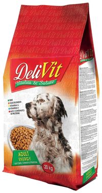 корм для собак Delivit Energy з м'ясом, злаками та вітамінами 20кг