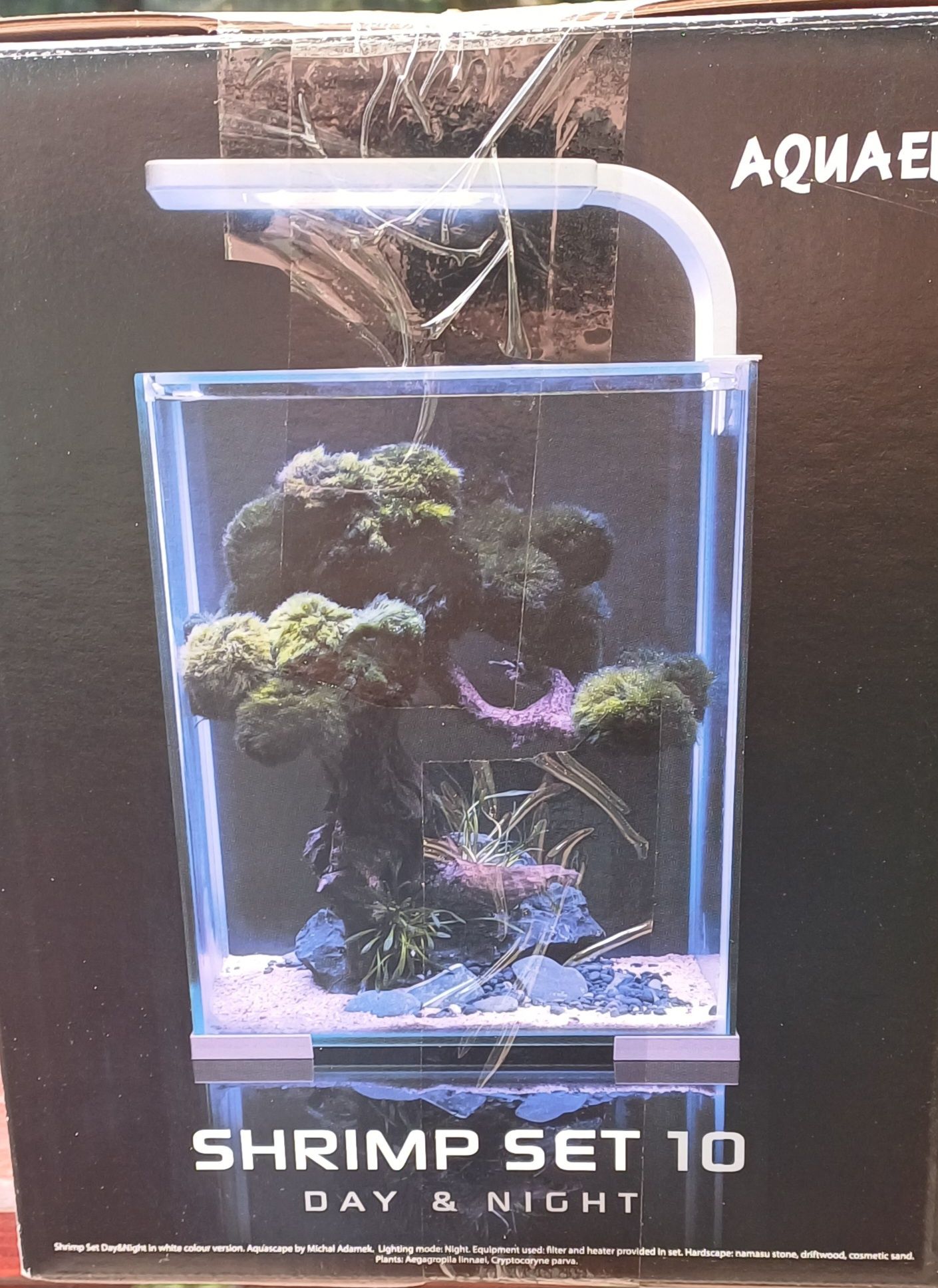 Zestaw akwariowy Aquael Shrimp Set Day & Night 20 x 20 x 25 cm 10 l