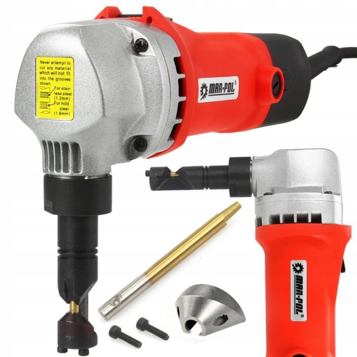 ELEKTRYCZNE NOŻYCE DO CIĘCIA BLACHY 500W + stempel + matryca mar-pol