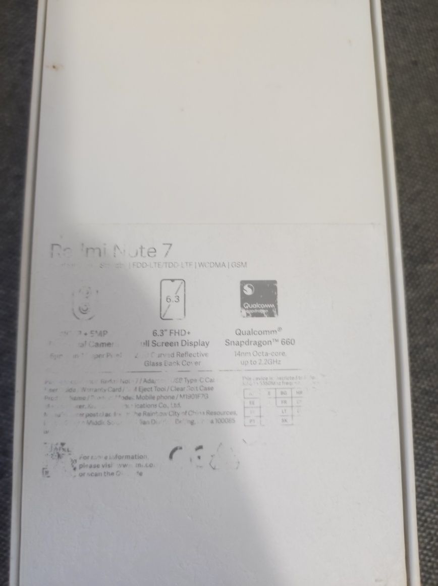 Telefon komórkowy Xiaomi Redmi Note 7 6/64 6 GB ram smartfon