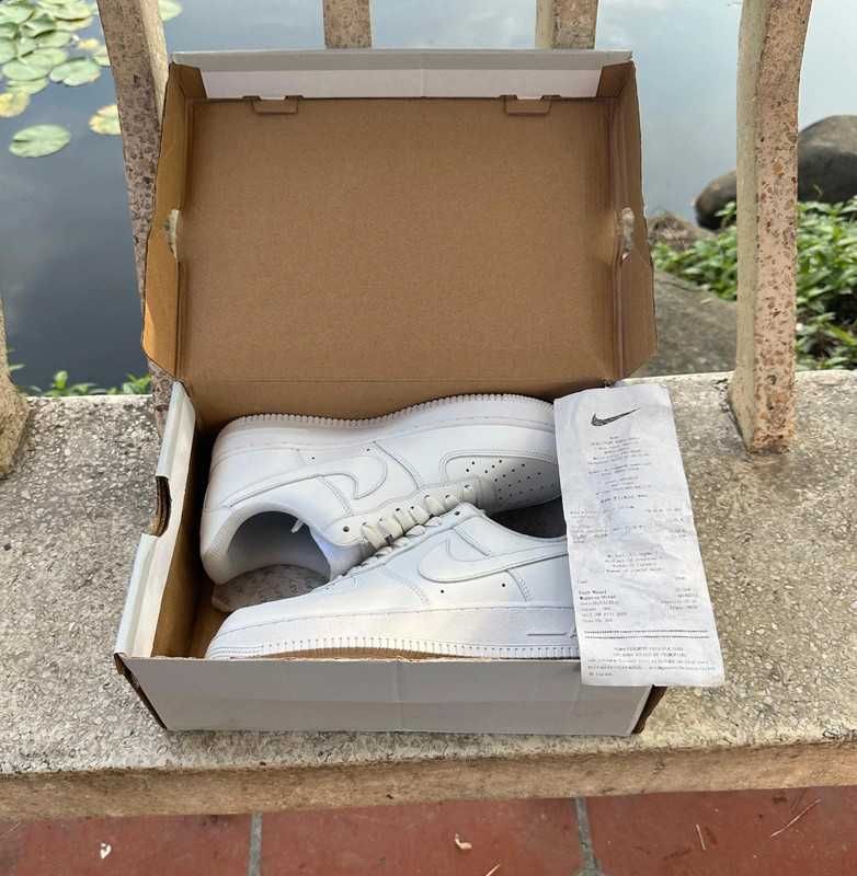 Biały^potężny^NikeAirForce1^UnisexTrampki Roz.44