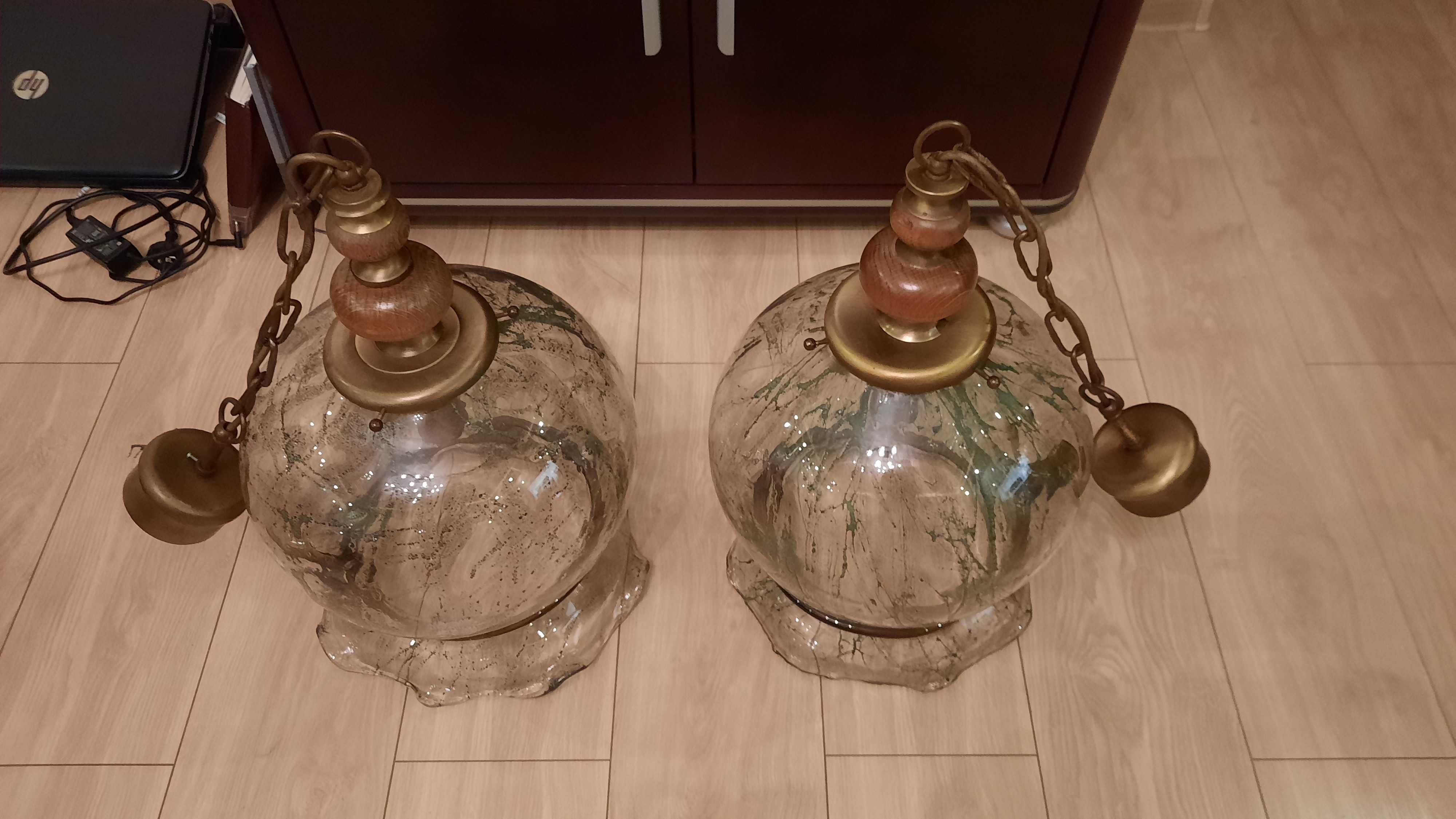 Lampy wiszące z czasów PRL firmy FISCHER