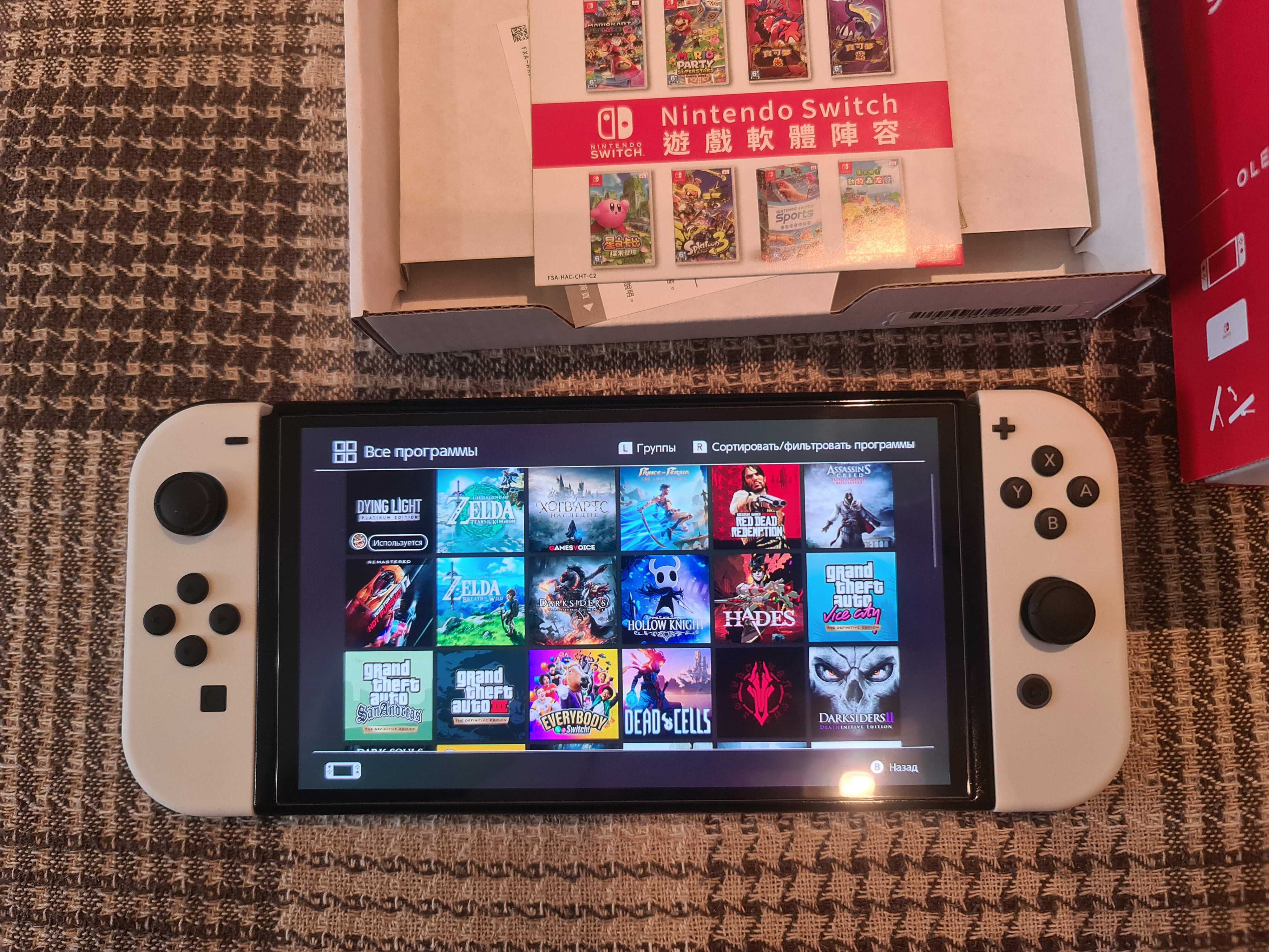 Нова nintendo switch oled + багато ігор, кп 128 гб