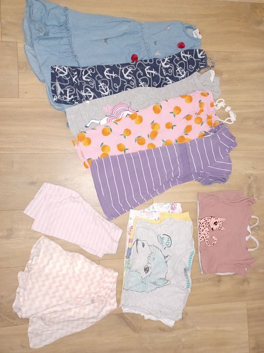 Paka ubrań na lato rozmiar 110/116 dziewczynka