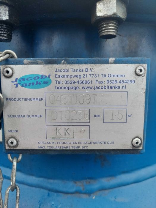 Beczka 1500l na paliwo,olej