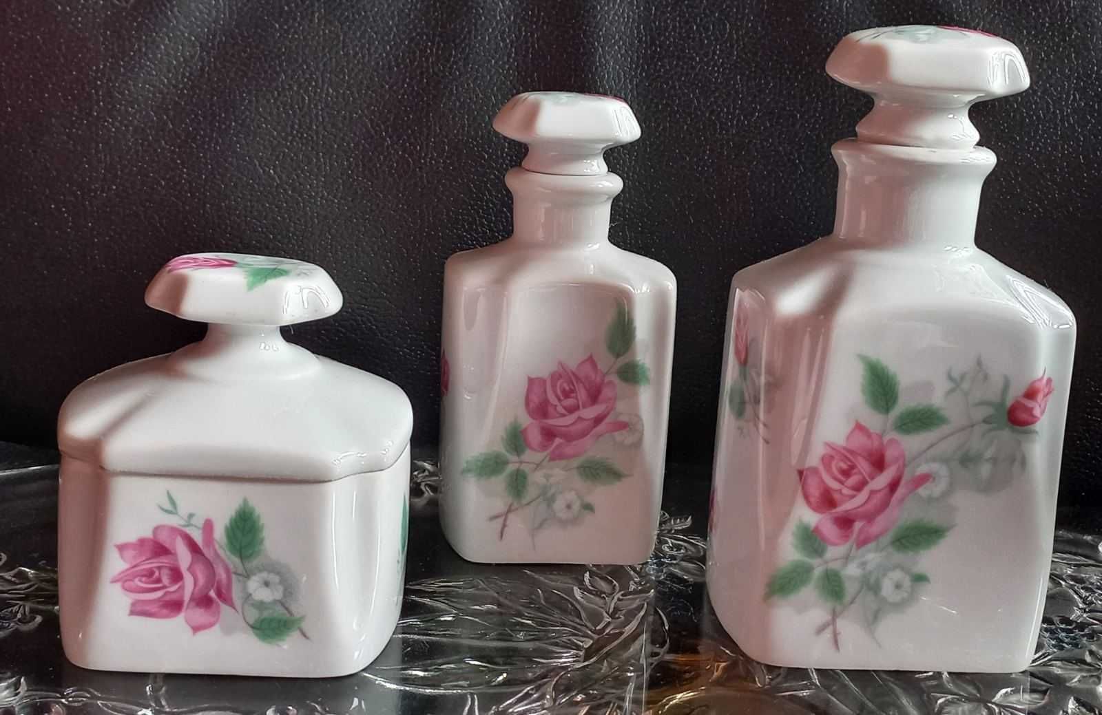 Набор для туалетного столика. Лимож. Limoges. Rose de Paris.  1950рр