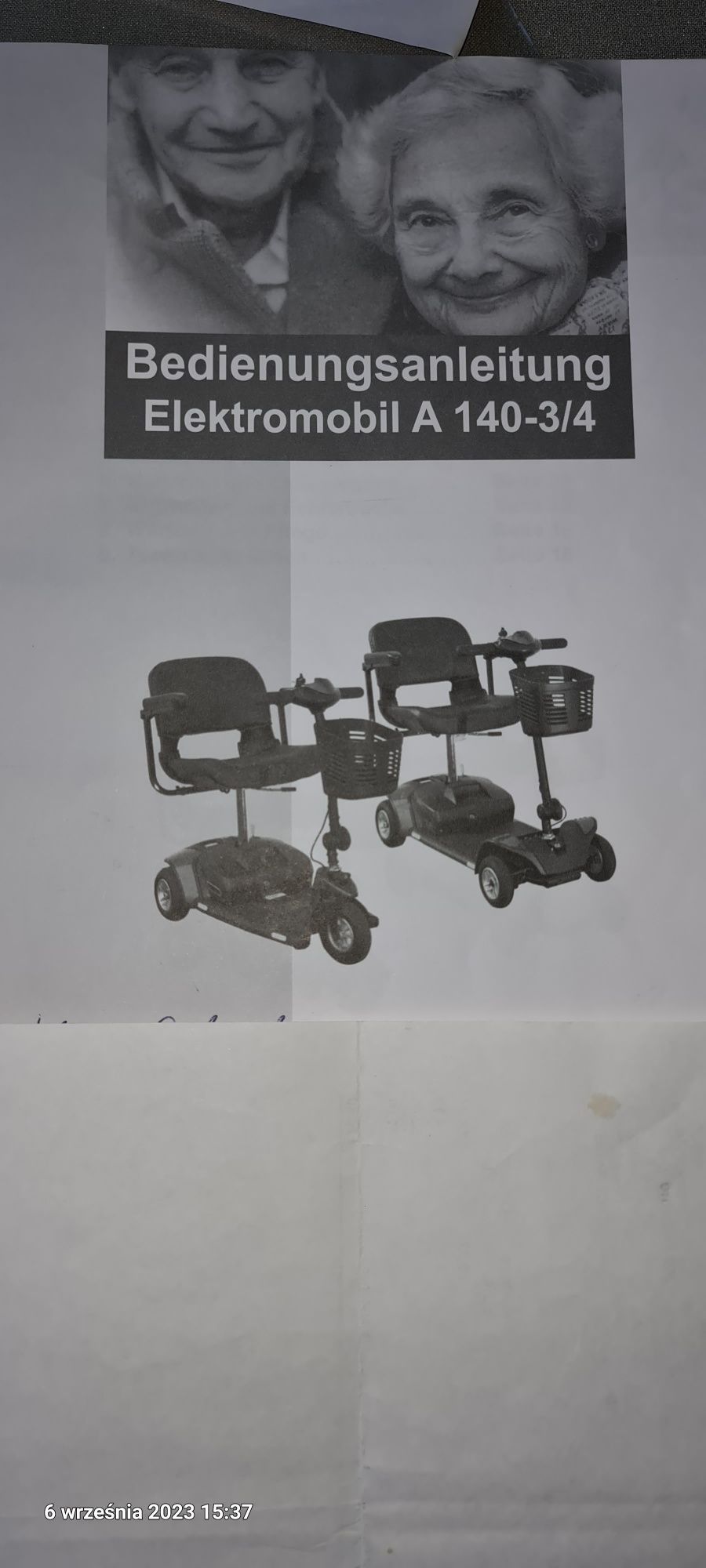 Elektryczny wózek inwalidzki