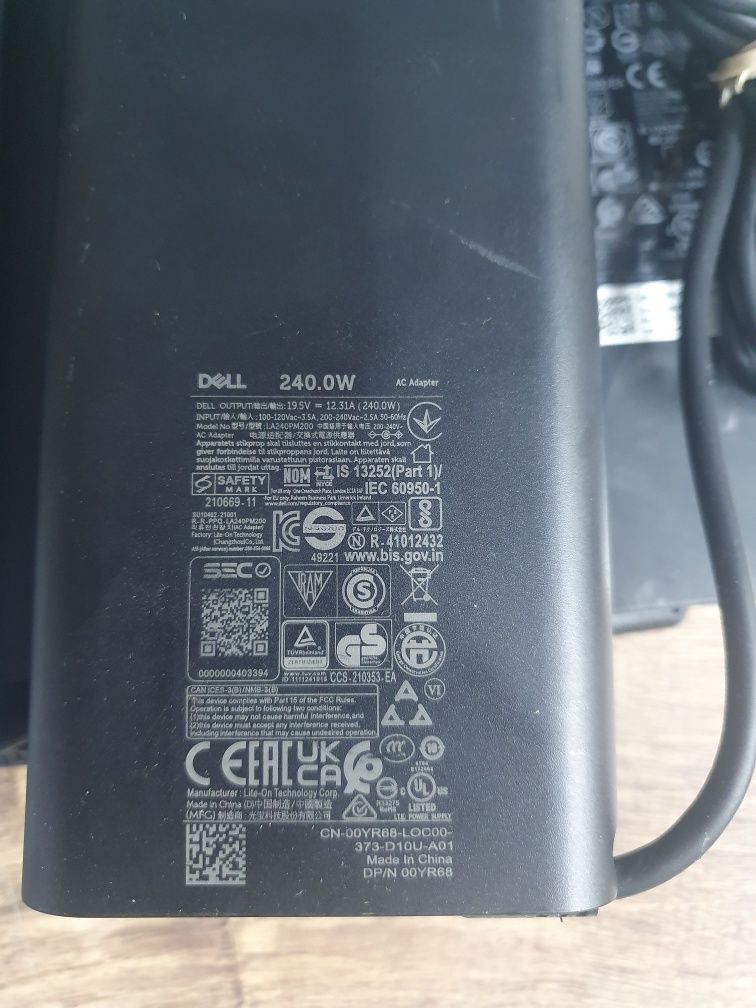 Зарядка зарядное блок питания живлення Dell 240w(19.5в/12.31а) 7.4mm s
