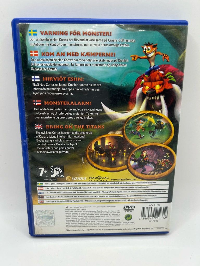 Crash of The Titans 3xA Ps2 nr 9889
