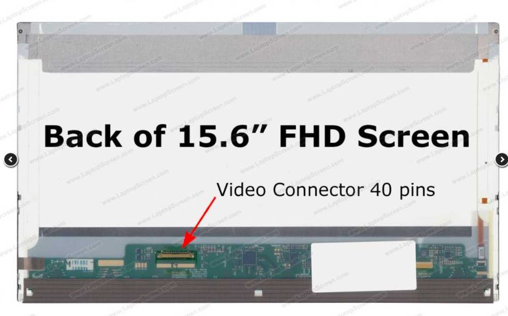 Матрица LCD 15.6" LVDS 40pins LP156WF1 (TL) (B2) 1080p 1920x1080