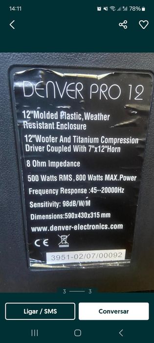 Coluna Grande da Marca Denver.