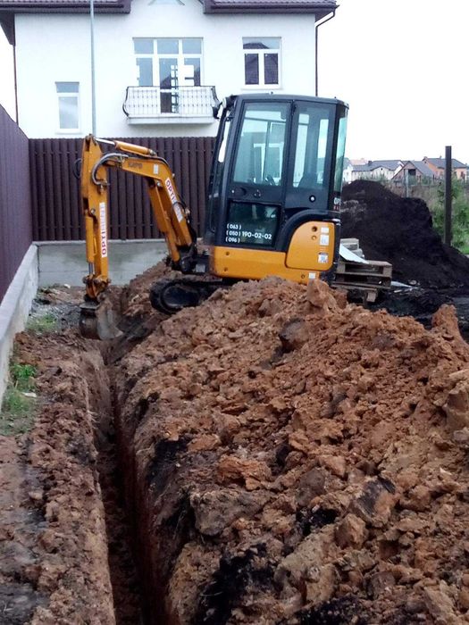 Оренда, міні ексаватор КАТО (JCB, Bobcat) траншея Аренда