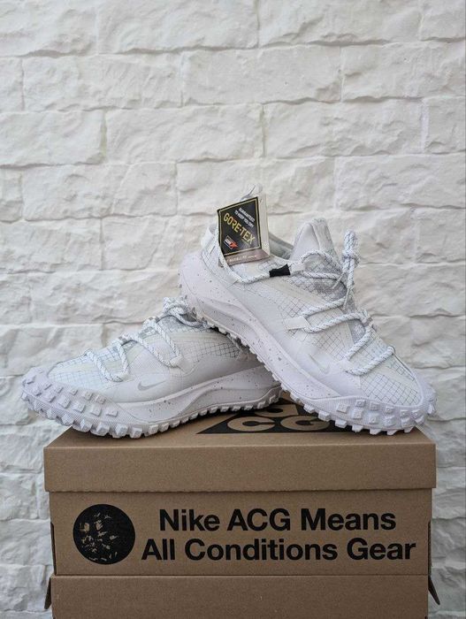 Чоловічі Кросівки Nike ACG Mountain Fly Low White Gore-Tex 40-45