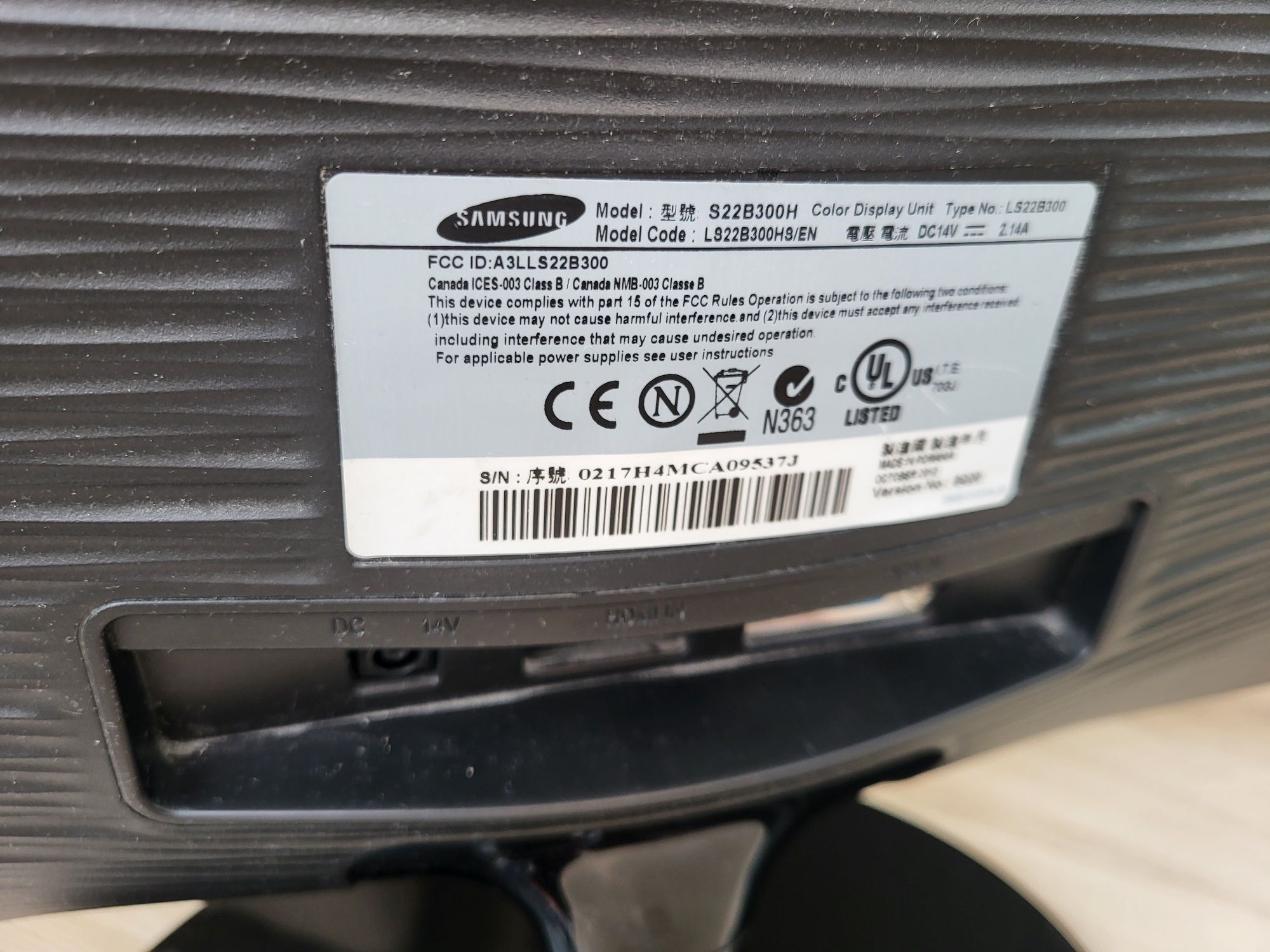 Monitor Samsung S22B300 22 cale