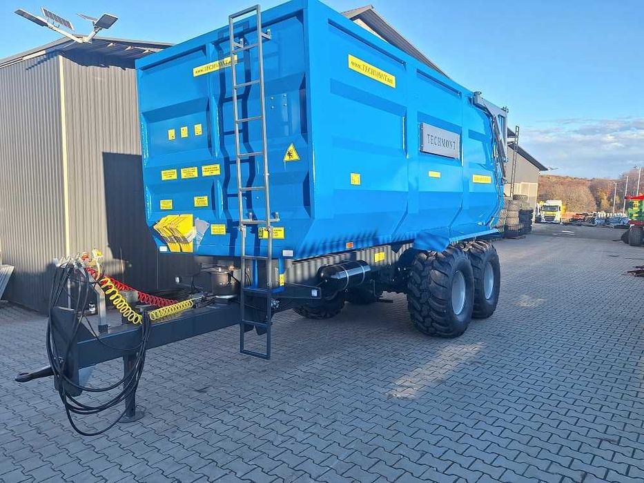 Przyczepa Skorupowa oś skrętna Techmont 14T