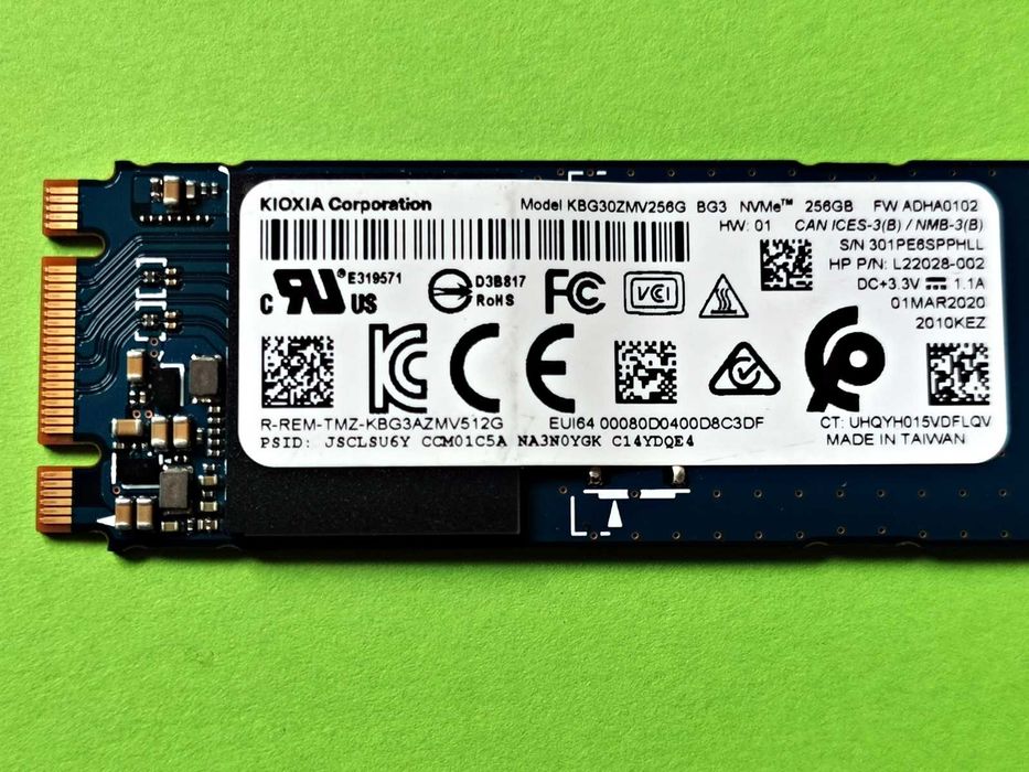 SSD M2 PCie 256GB KioXia