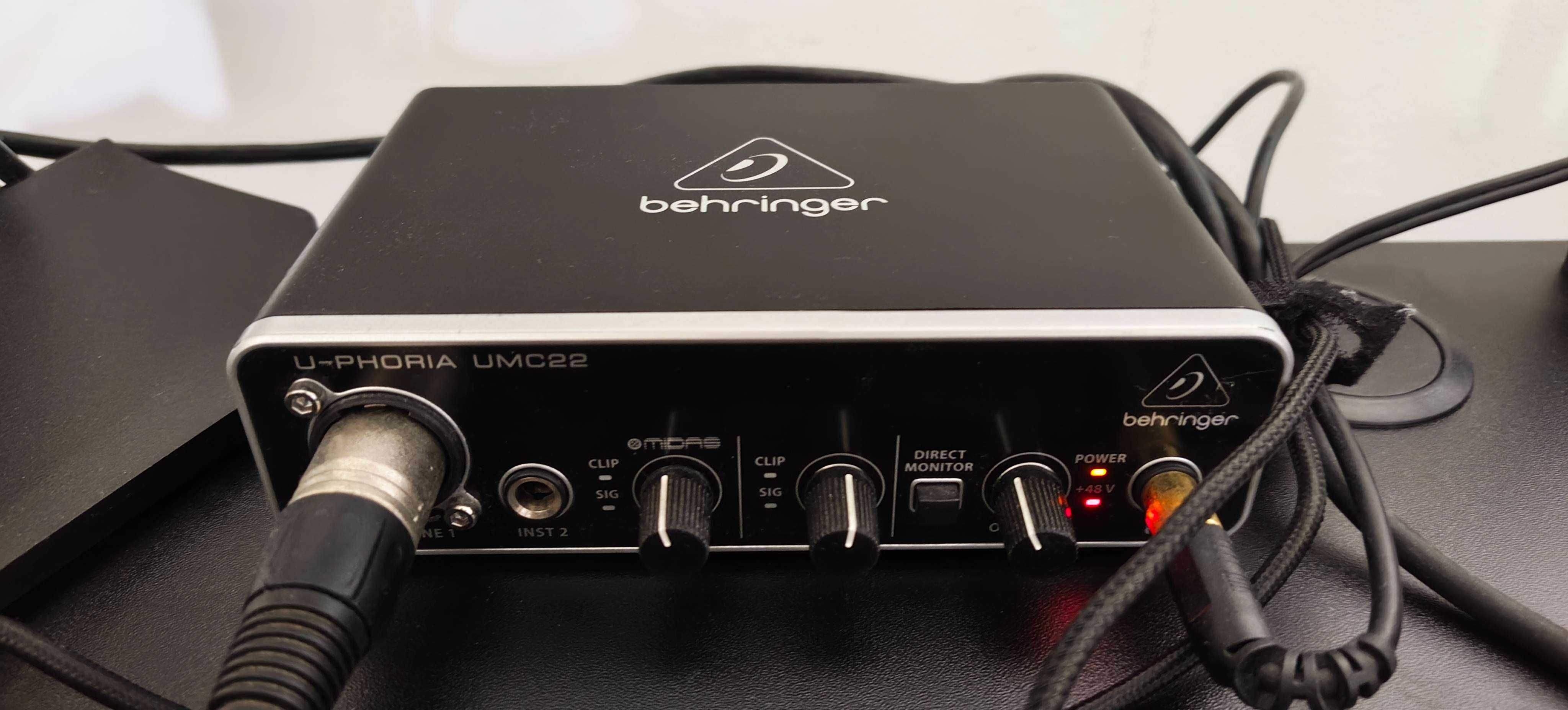Słuchawki DT 990, Interfejs audio U-Phoria UMC 22, Mikrofon MXL 770