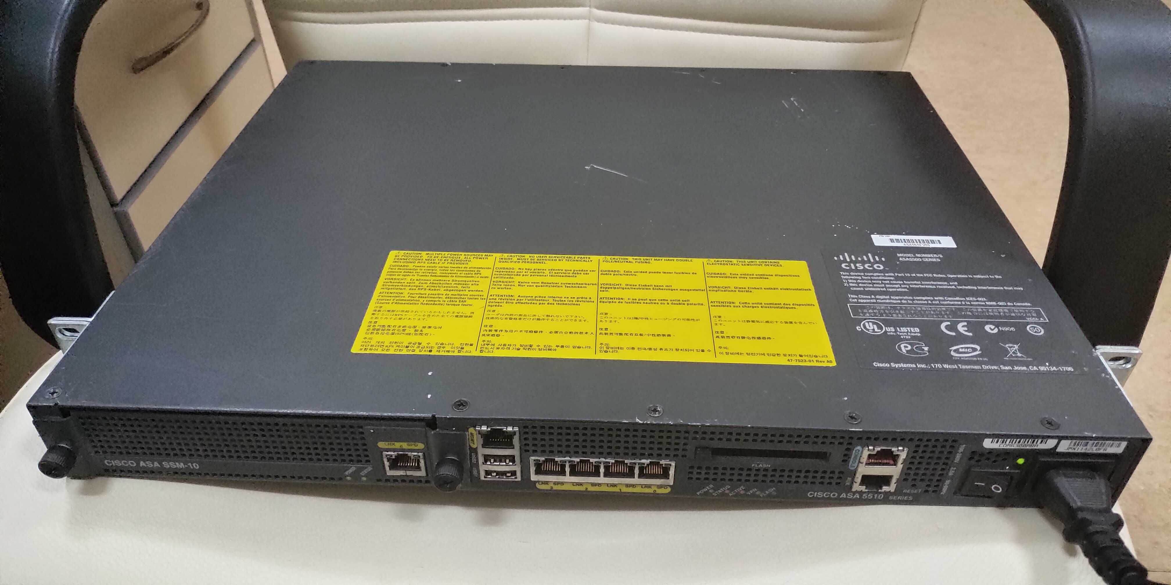 Межсетевой экран Cisco ASA 5510 с модулем ASA SSM-10