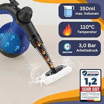 kompaktowa ręczna myjka parowa do wszystkiego