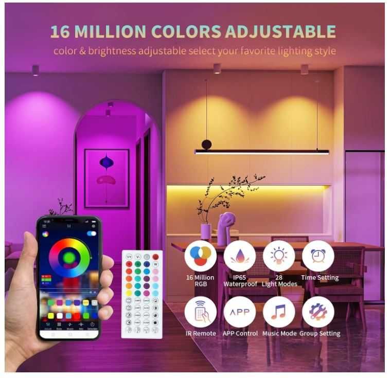 Taśma LED RGB WIFI 5m Cileng