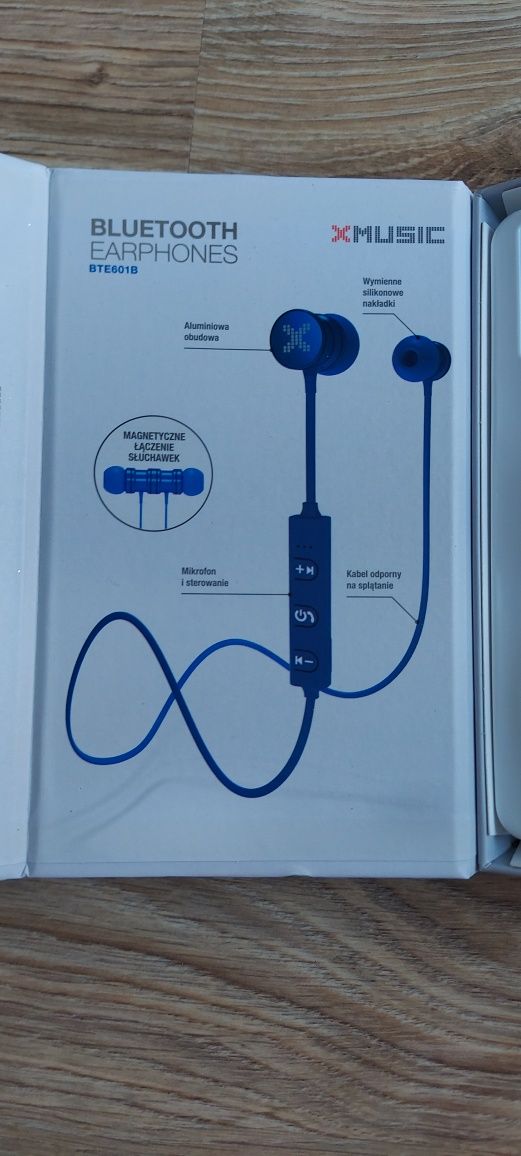 Słuchawki dokanałowe XMUSIC BTE601B Niebieski