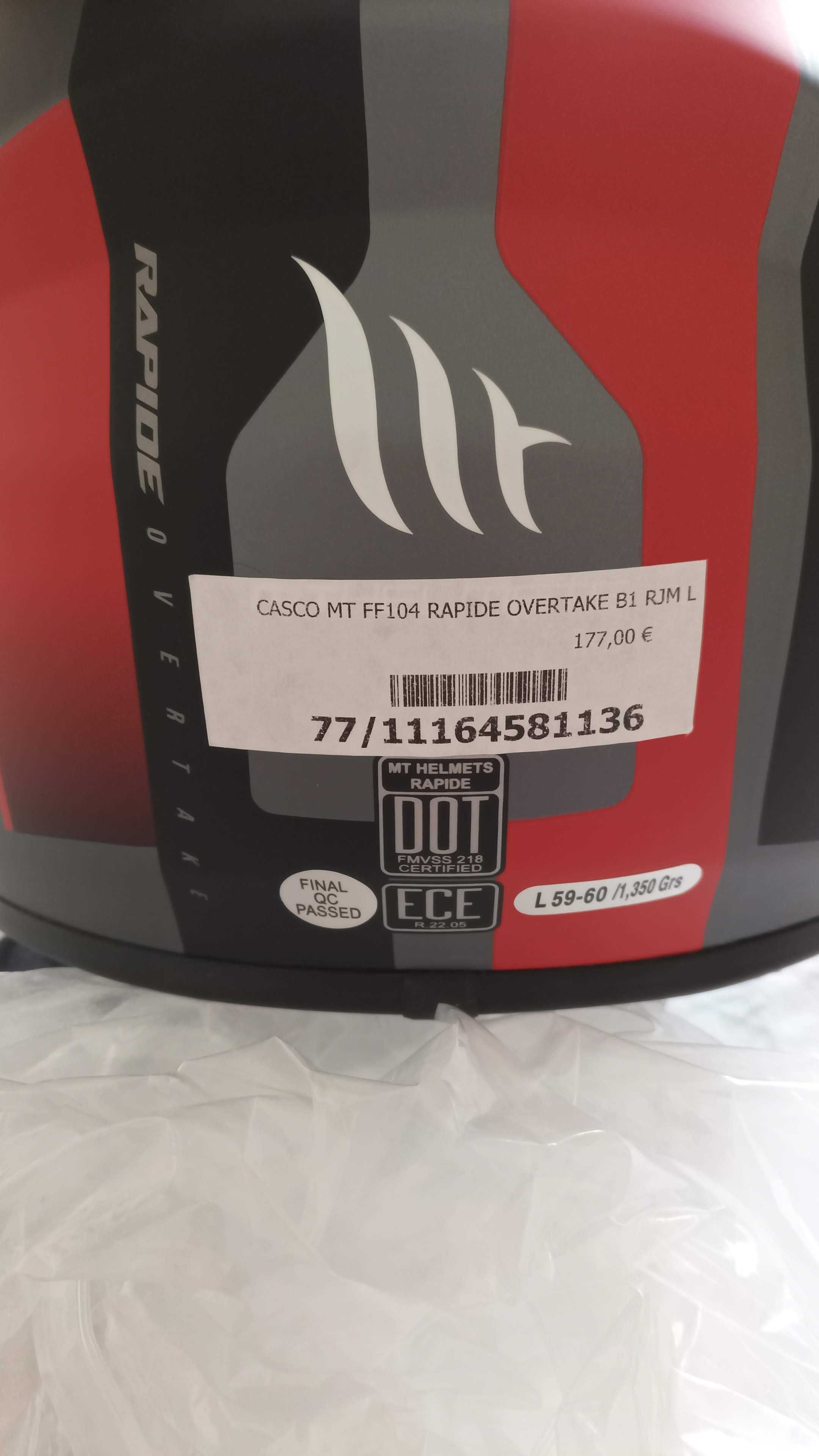 Capacete MT Cinzento