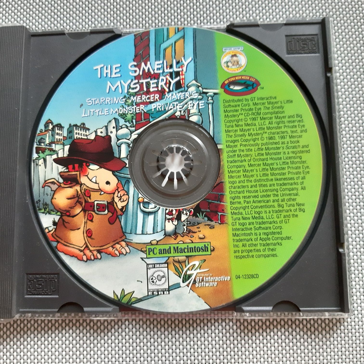 Gra The Smelly Mystery na płycie CD stara klimatyczna detektyw