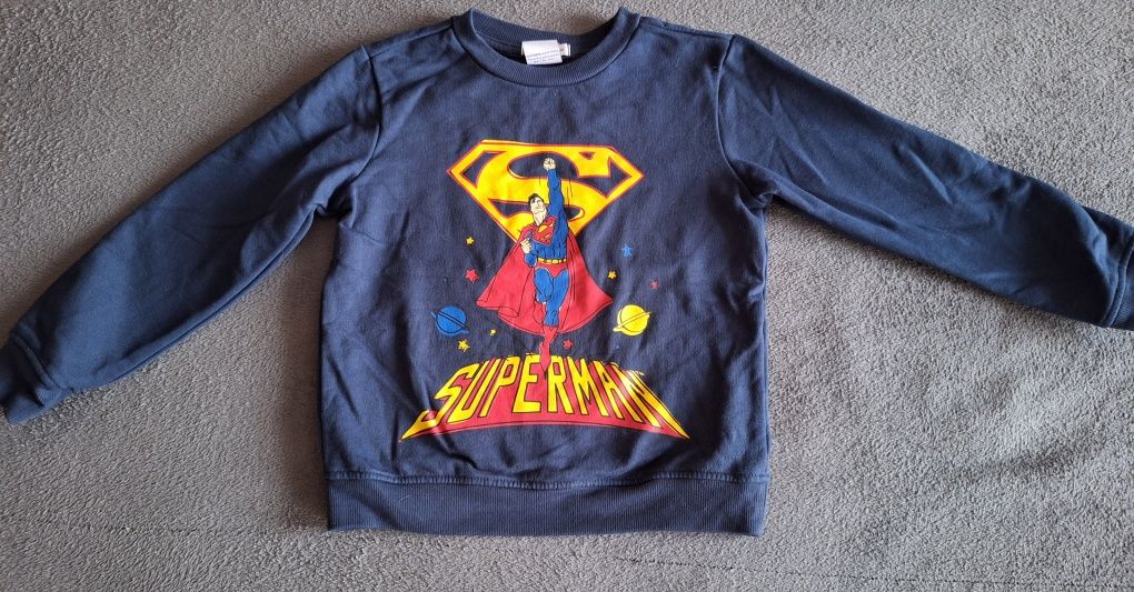 Granatowa bluza superman dla chłopca