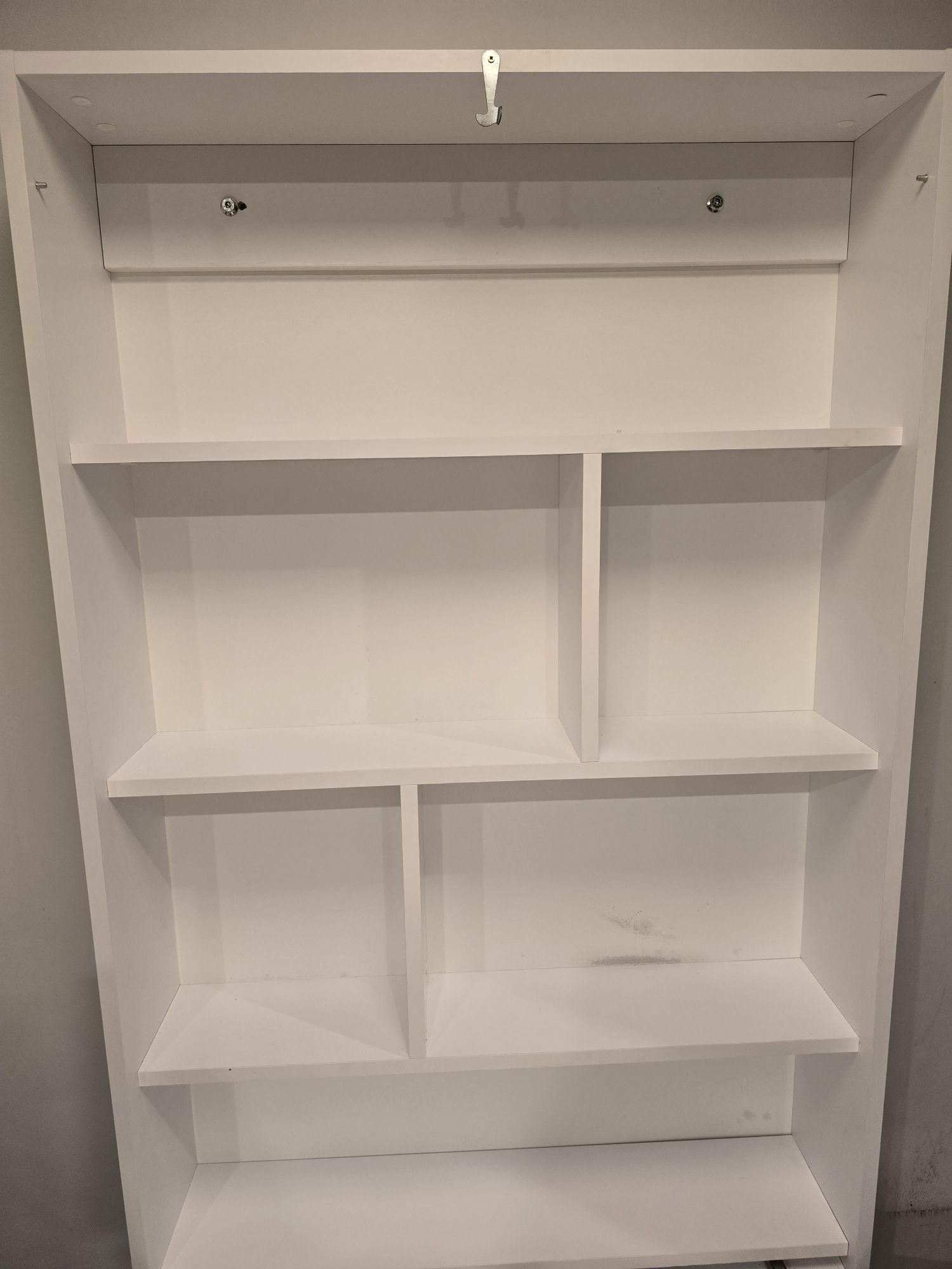 Stół, regał, szafka rozkładana 130x80 cm biały mat TAB biały - bromark