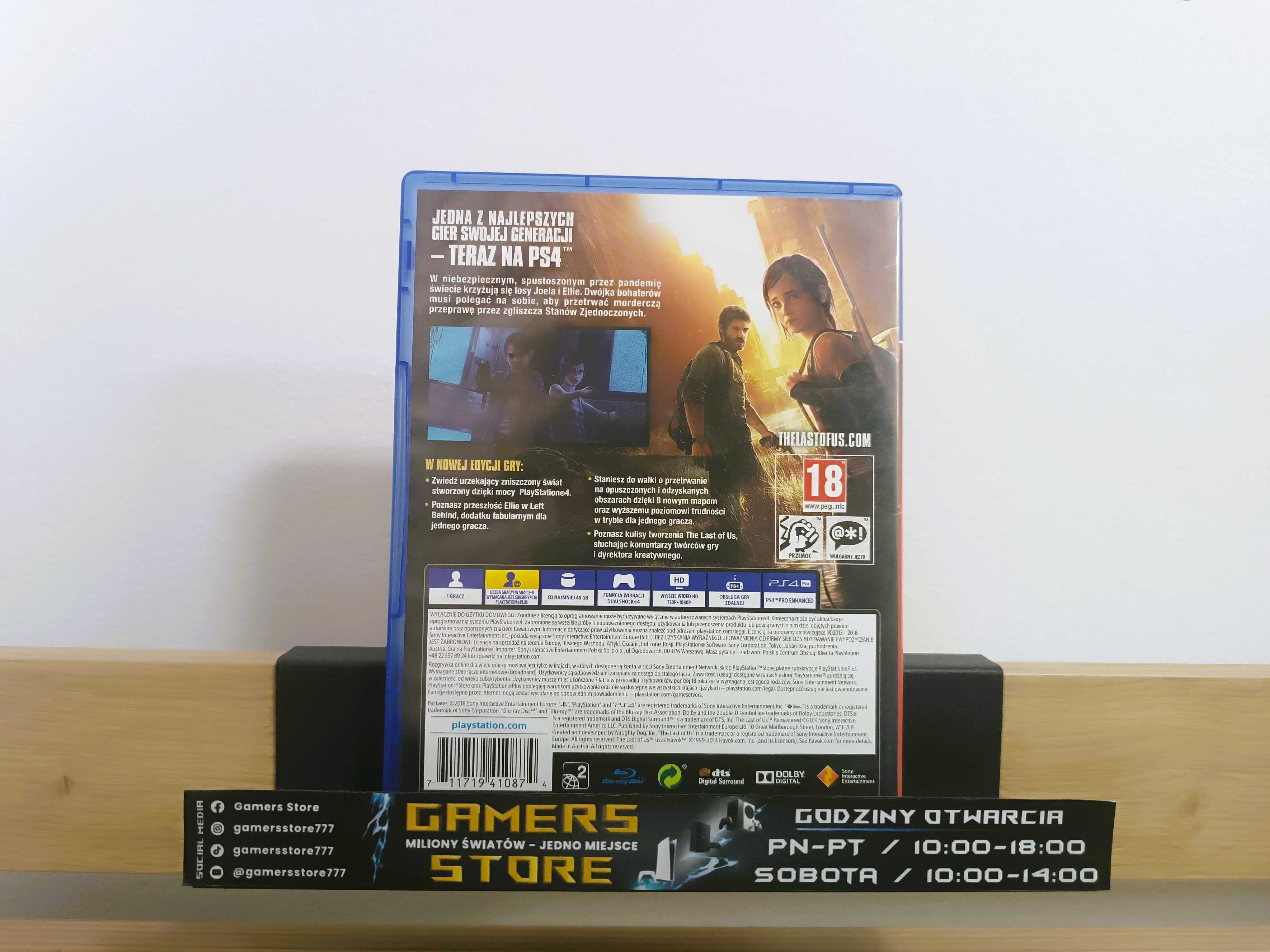 The Last of Us Remastered - PlayStation 4 - POLSKA WERSJA GAMERS STORE