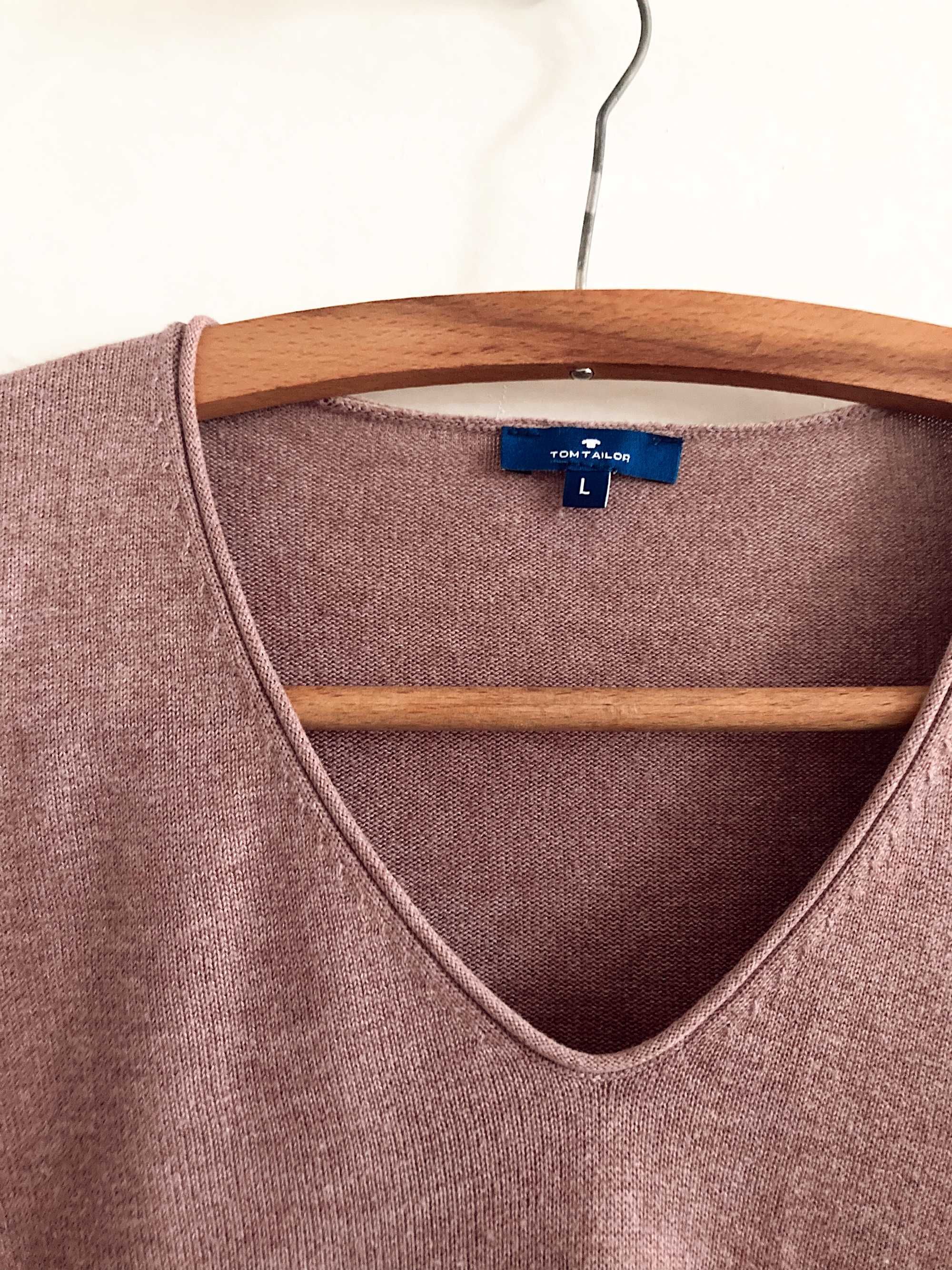 Sweter morelowy basic tom tailor