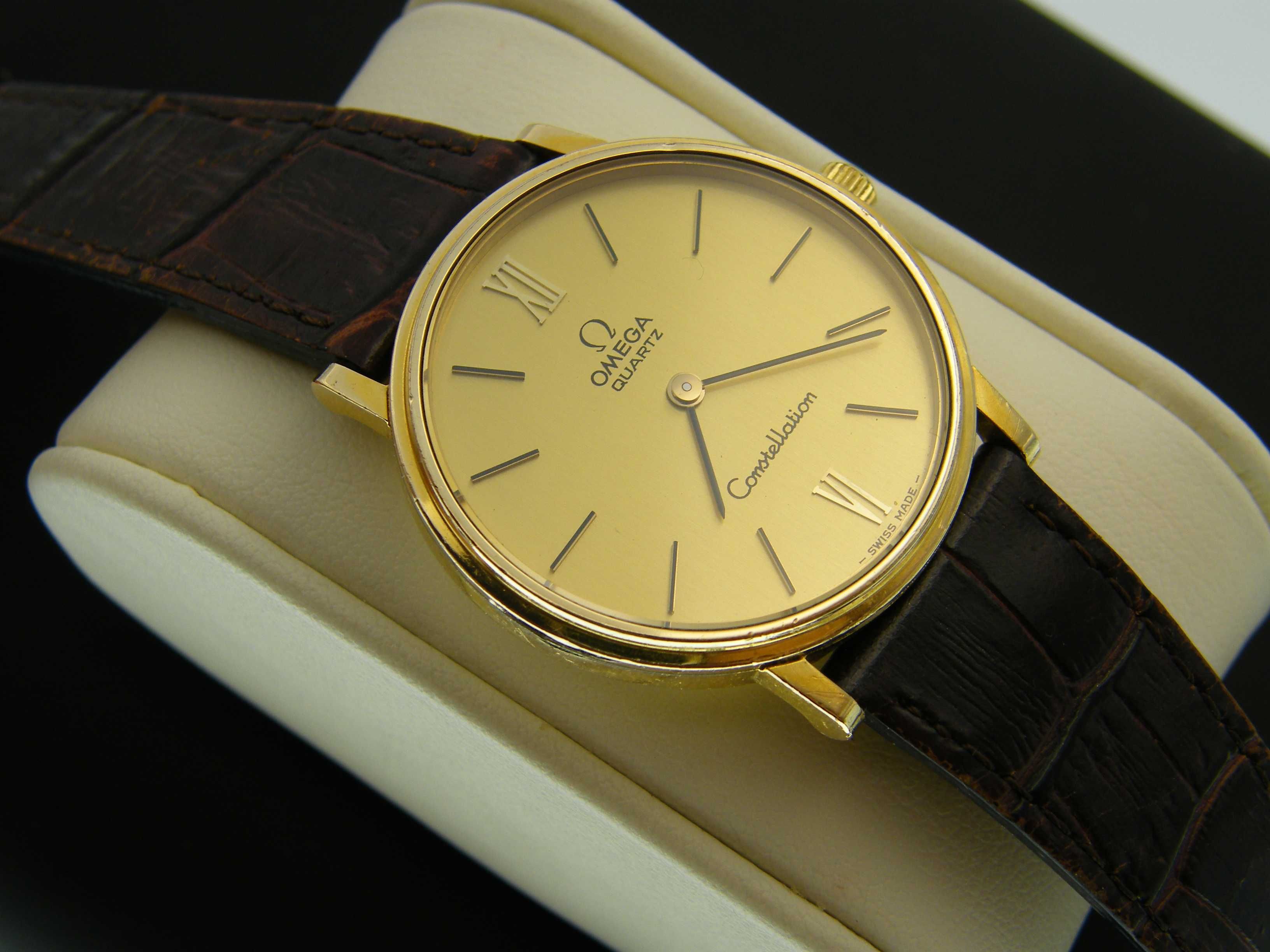 Omega Constellation Gold Plated Quartz 191.032 Piękna